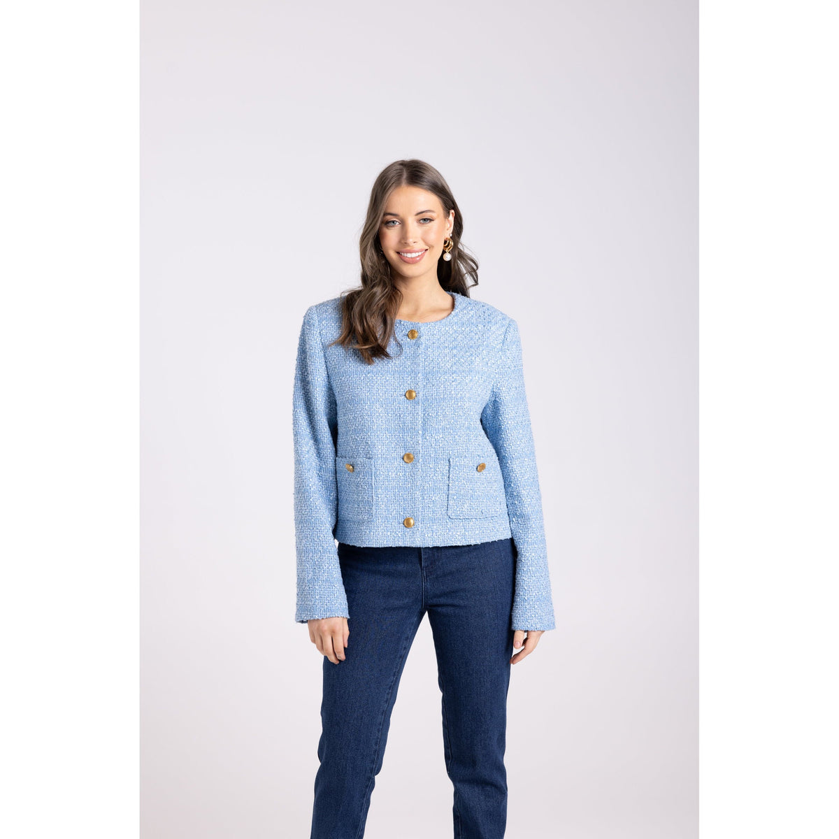 TWO T&#39;s | Crop Boucle Jacket