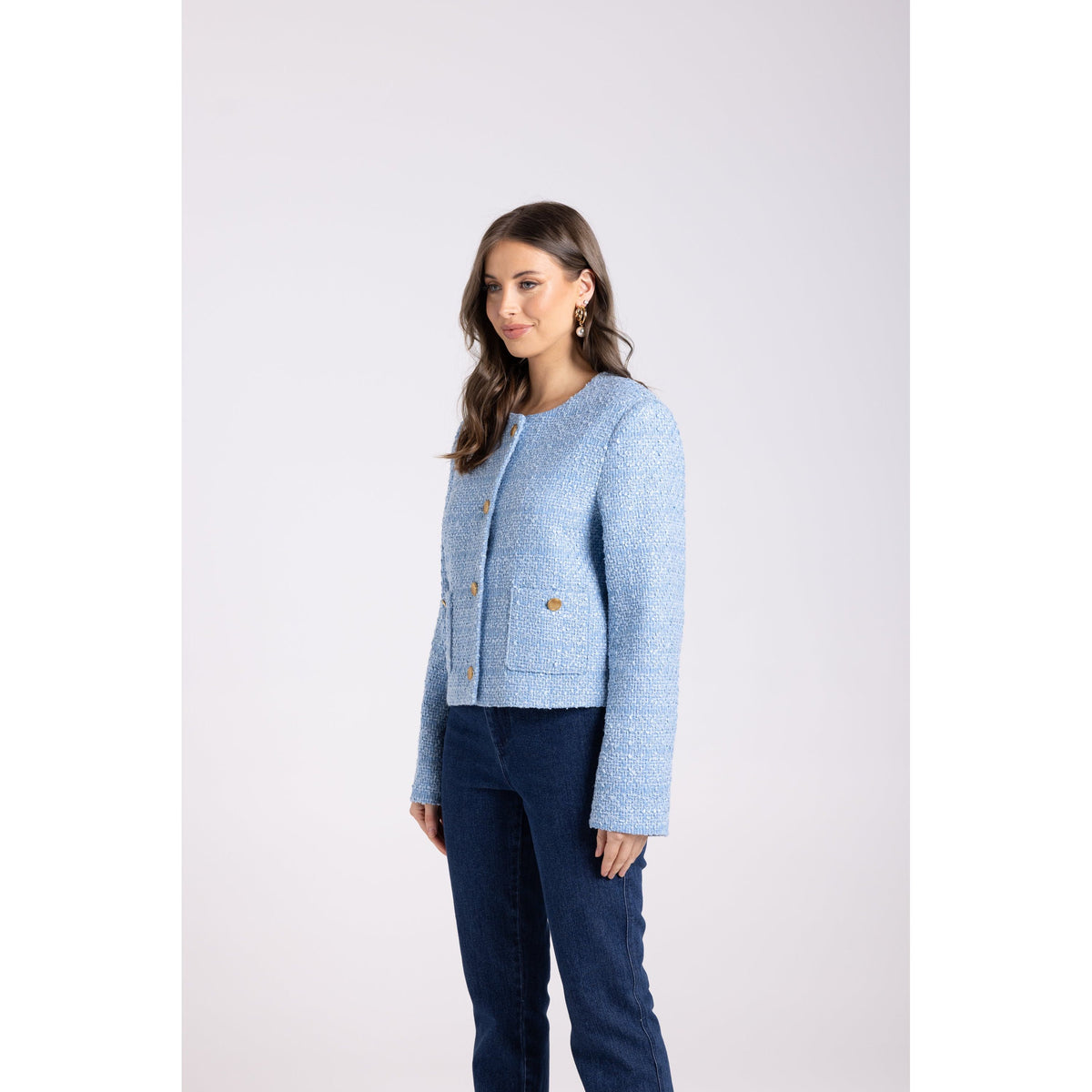 TWO T&#39;s | Crop Boucle Jacket