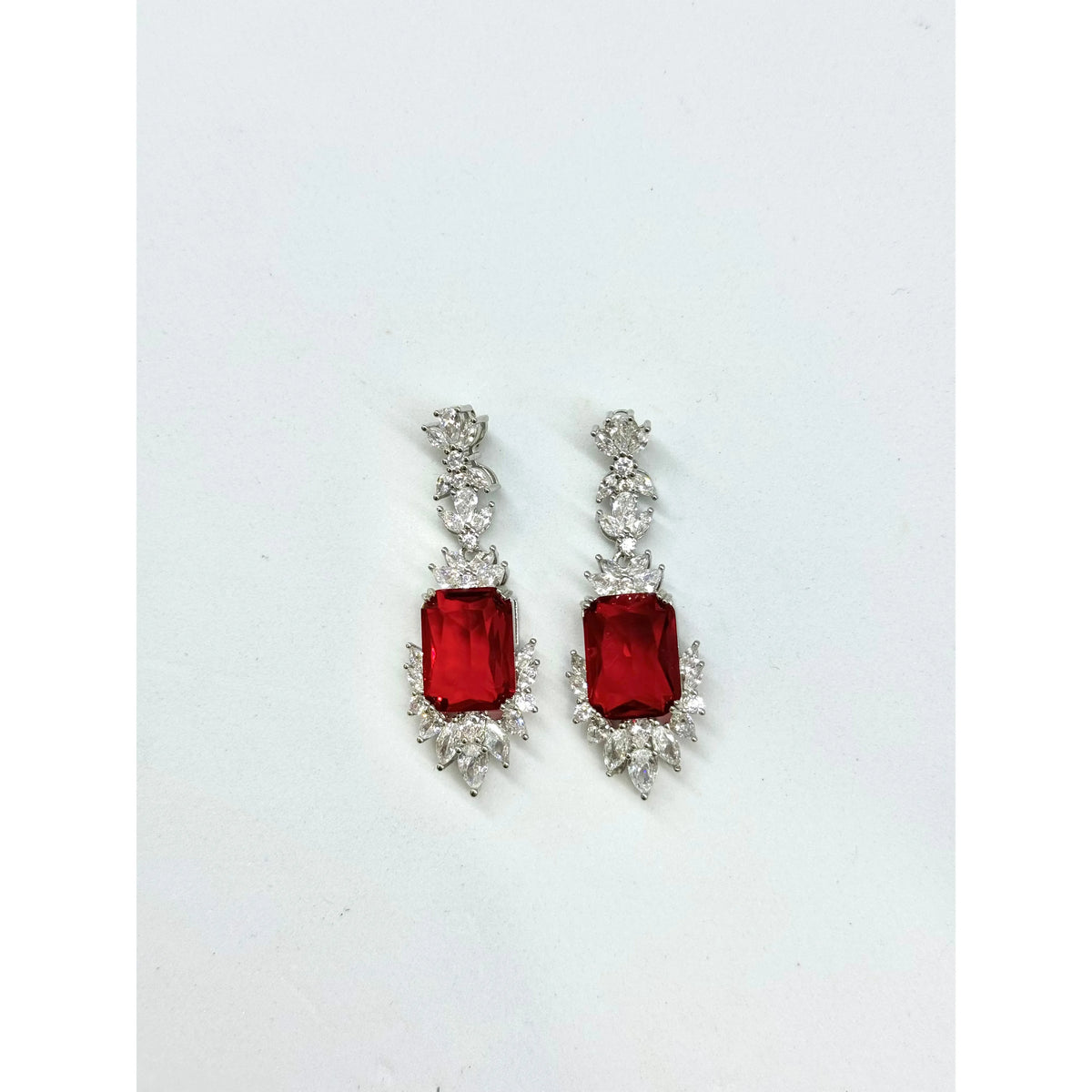 LORELEI | Red Cubic Zirconia Drop Down