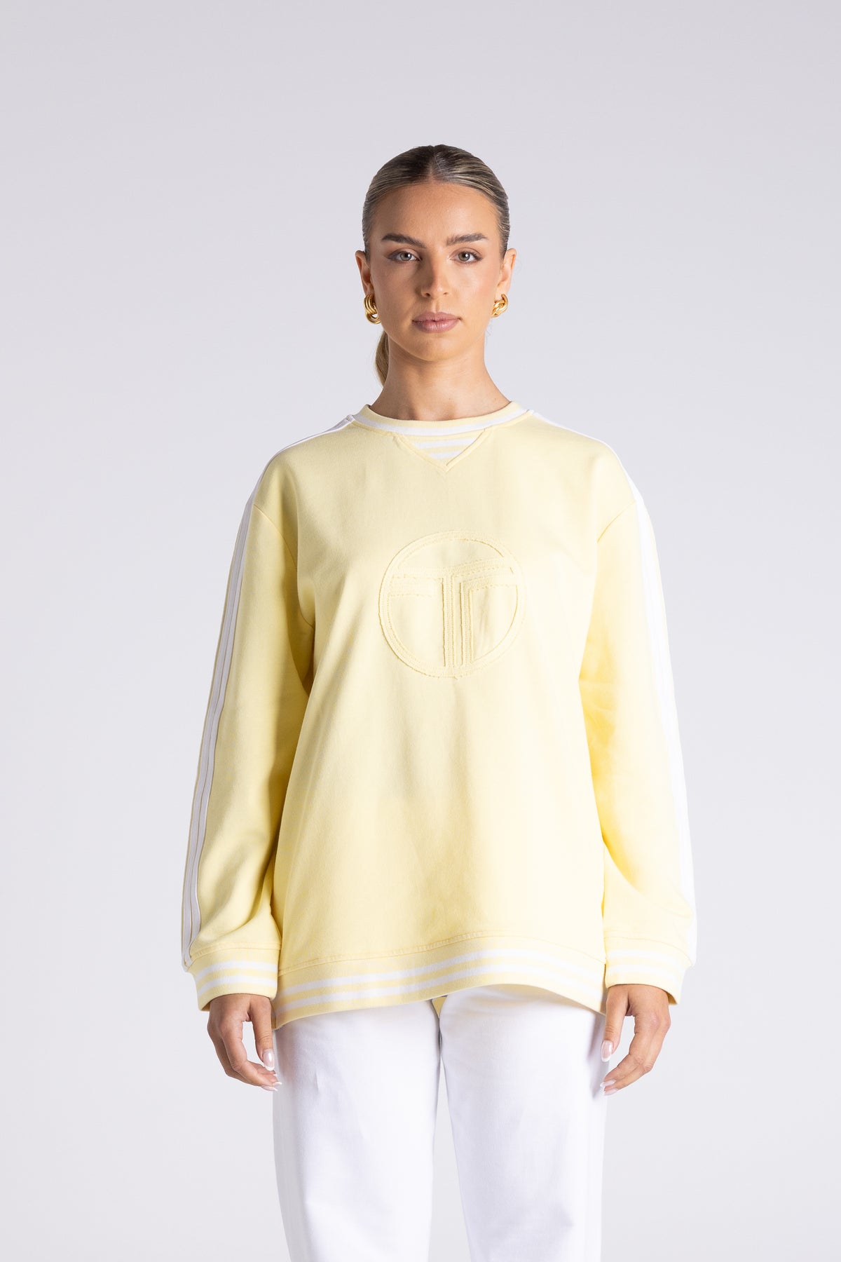 Two T's | Mia Logo Sweat - Yellow