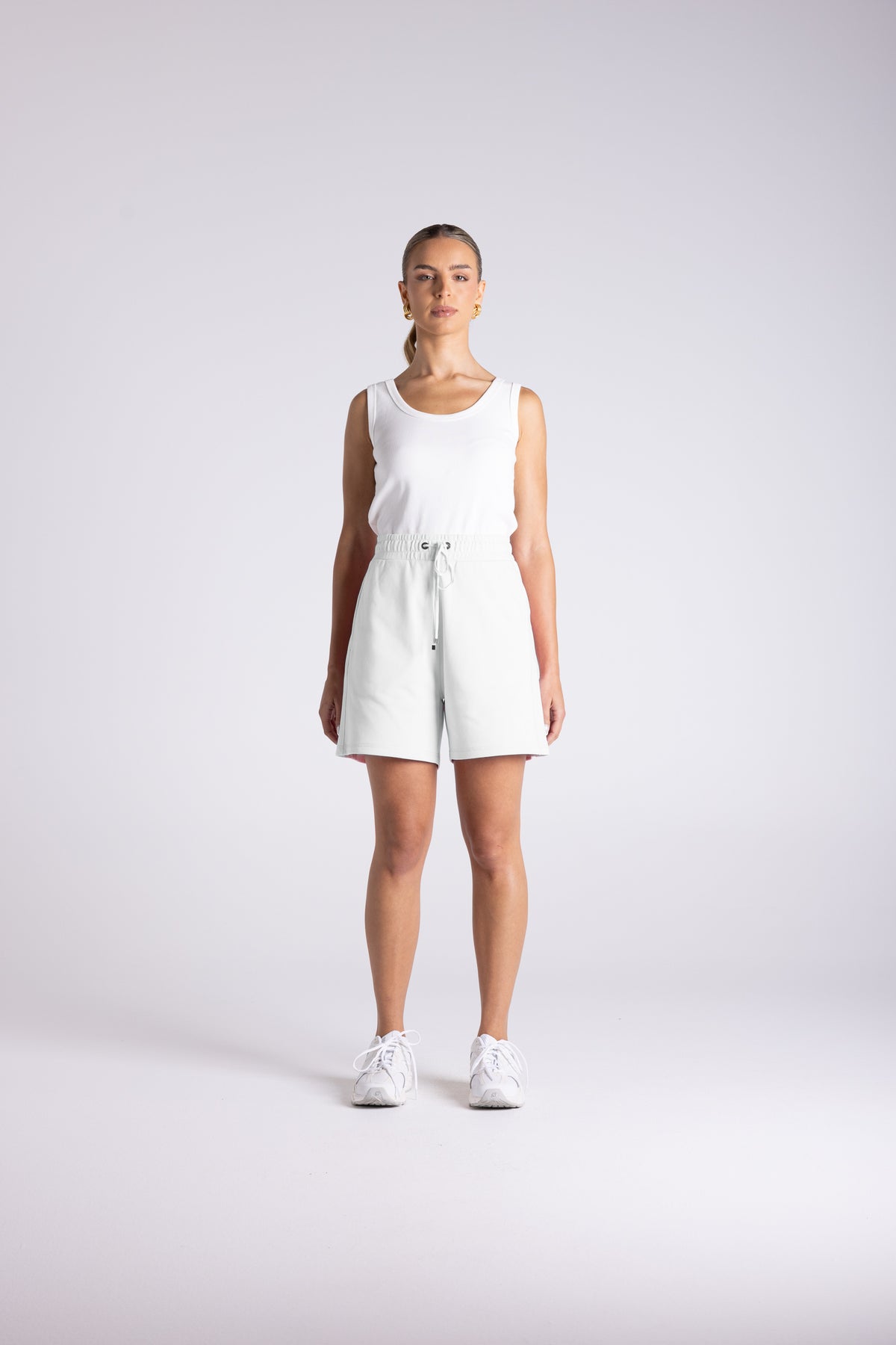 Two T's | Ava Sweat Short - White