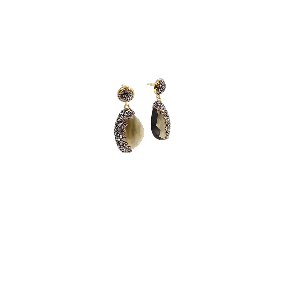 ASHTEN | DROP EARRING - Olive Haze Multi