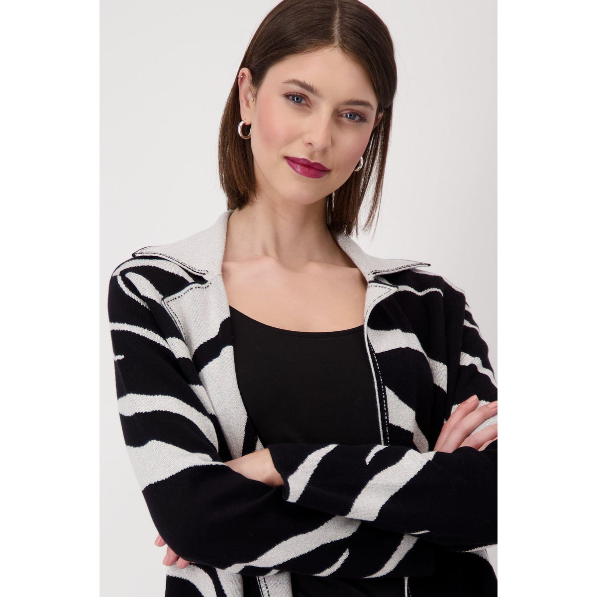 MONARI | Reversible Print Cardigan