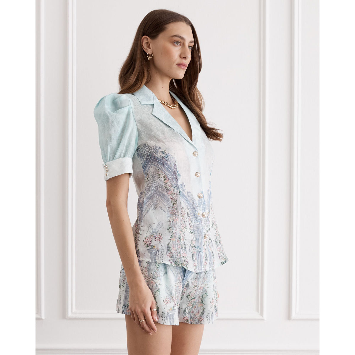AQUA BLU | JOLENE SHORT SLEEVE SHIRT
