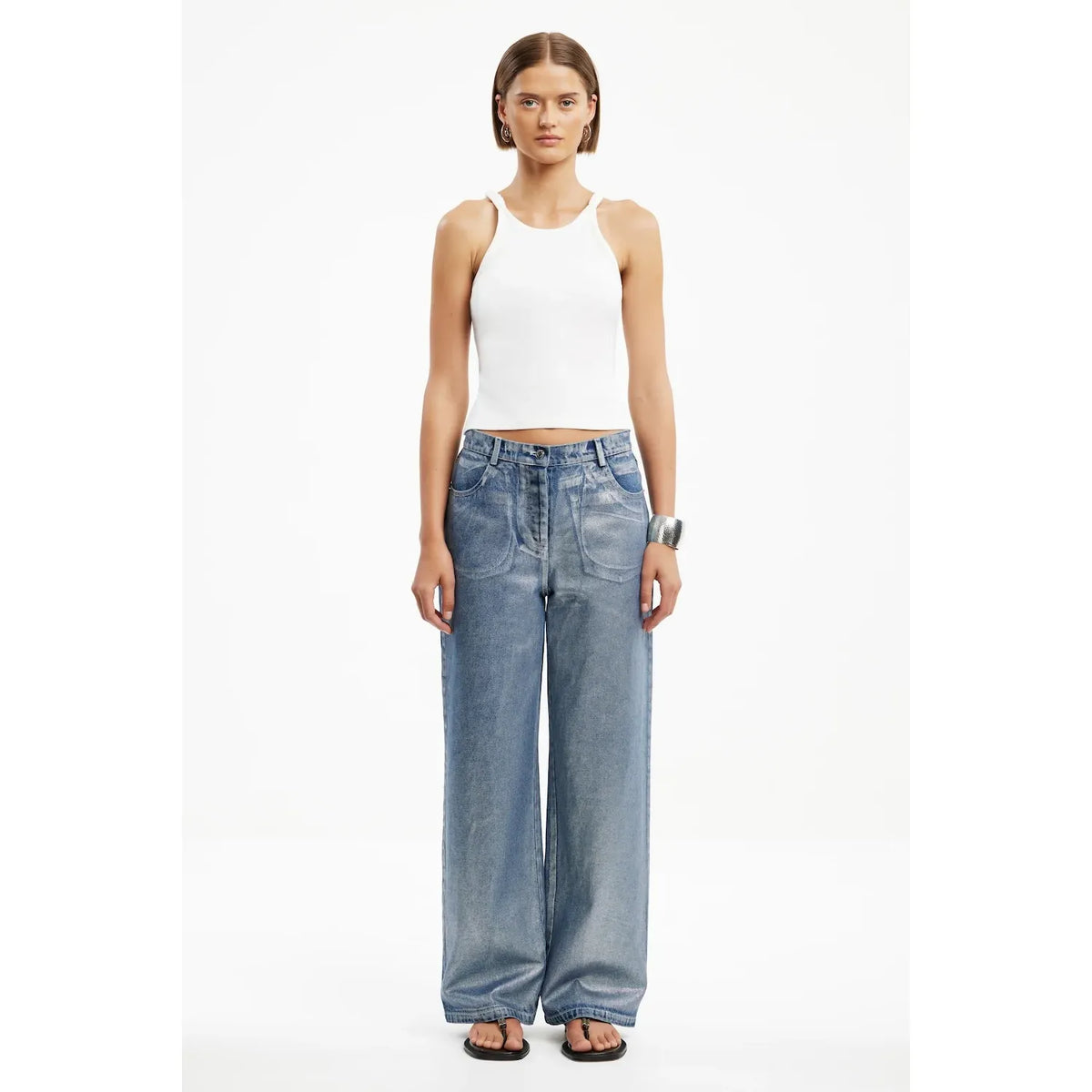 SIGNIFICANT OTHER | SABRINA METALLIC JEAN