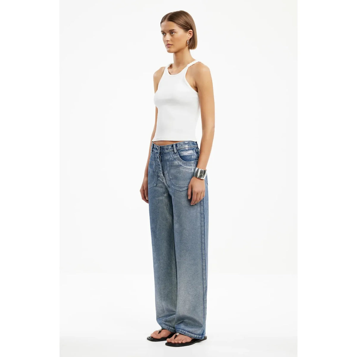 SIGNIFICANT OTHER | SABRINA METALLIC JEAN