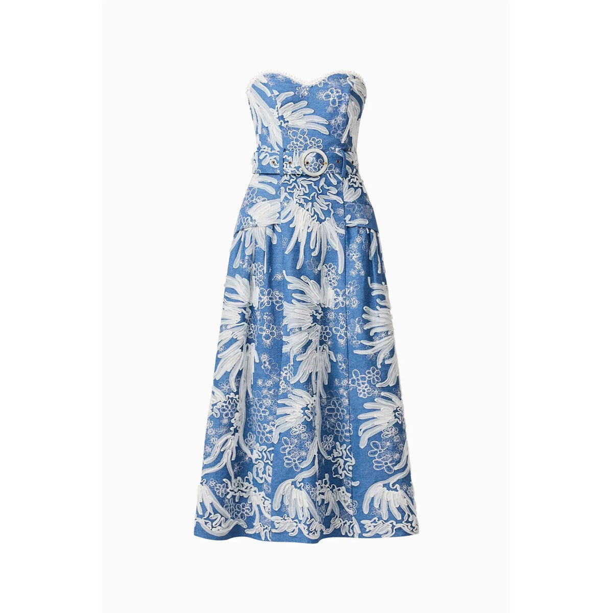 ELLIATT | ANNELIESE MIDI DRESS BLUEIVORY