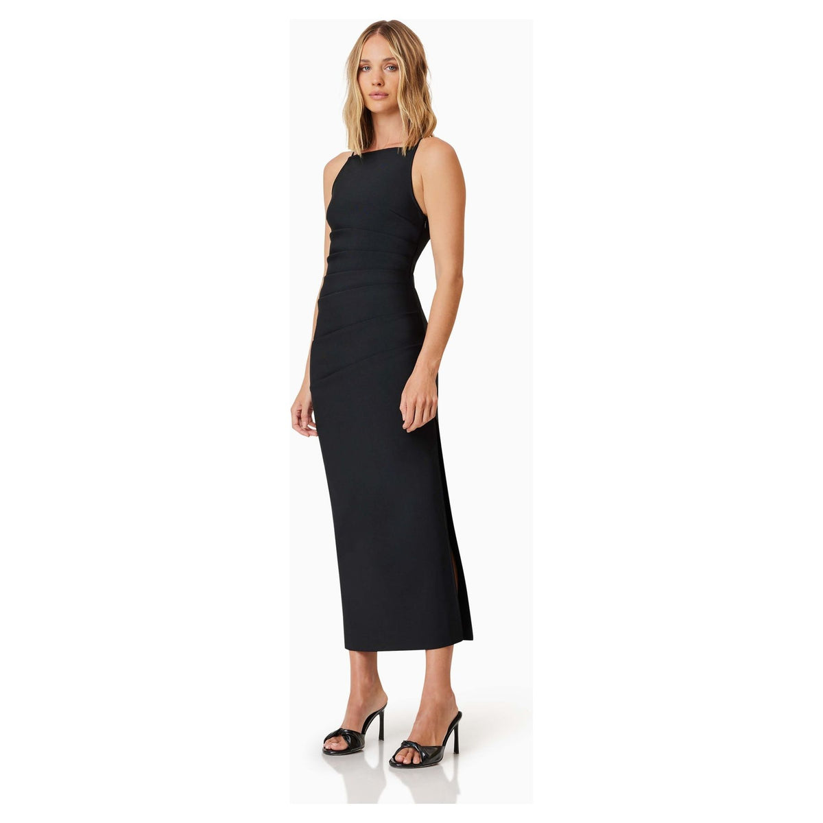 ELLIATT | ROSE COCKTAIL MIDI DRESS - Black