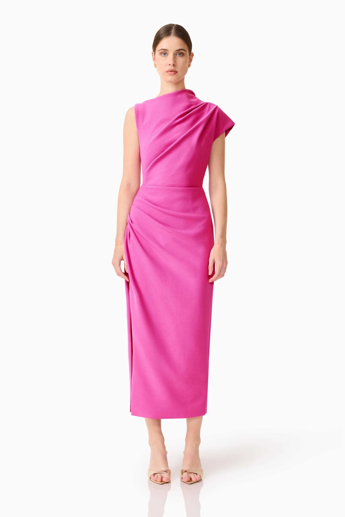 ELLIATT | CHANTAL ASYMMETRICAL MIDI DRESS