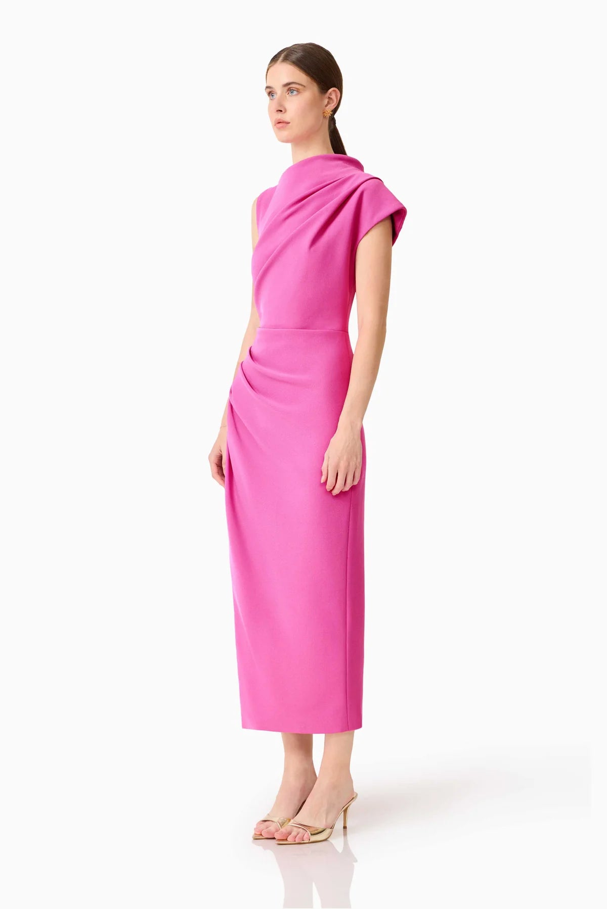 ELLIATT | CHANTAL ASYMMETRICAL MIDI DRESS