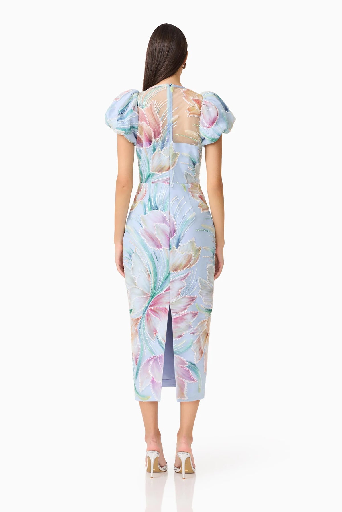 ELLIATT | PRISELLE PUFF SLEEVE MIDI DRESS