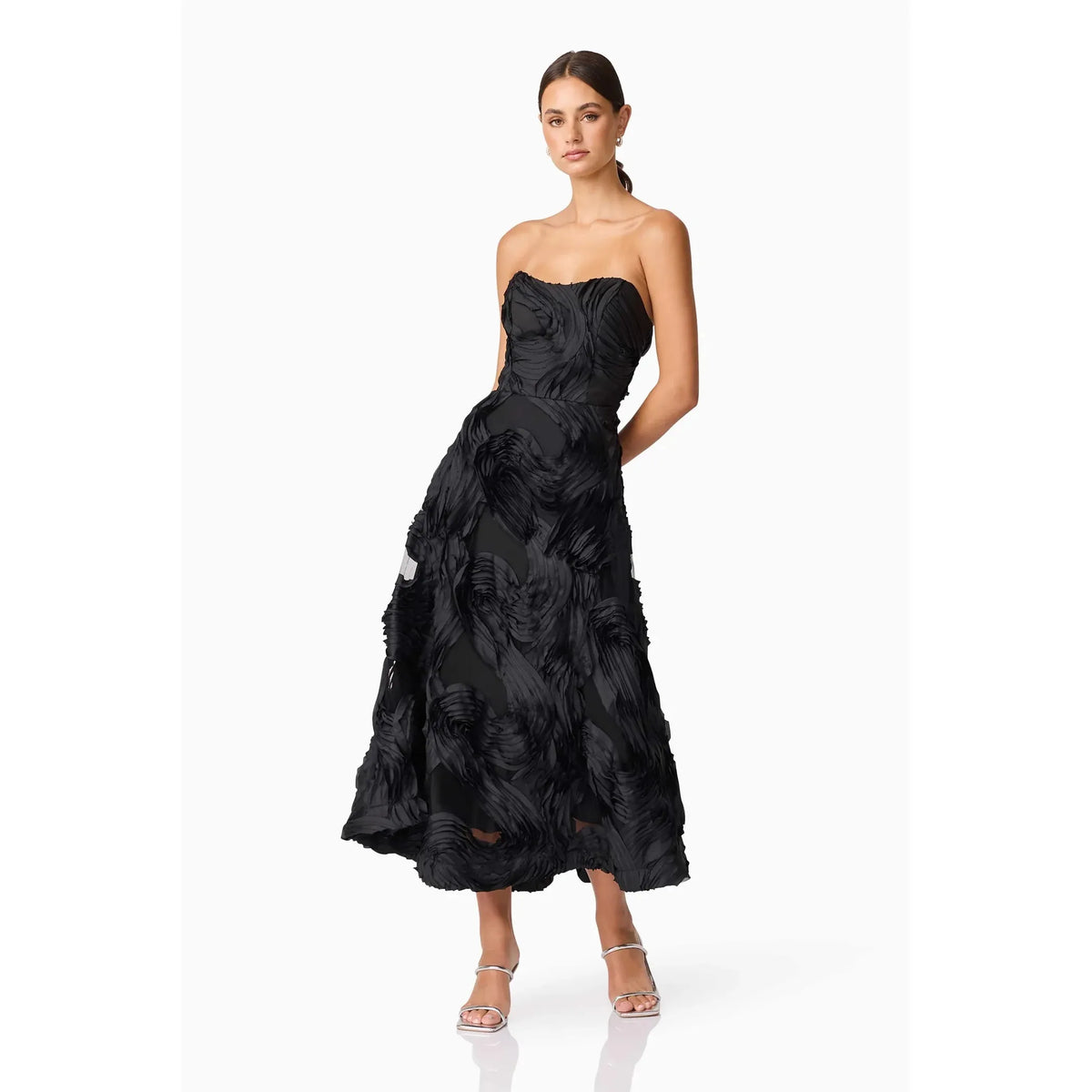 ELLIATT | ASHER MIDI DRESS BLACK
