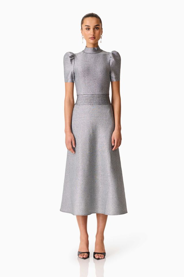 ELLIATT | LORNA PUFF SLEEVE MIDI DRESS