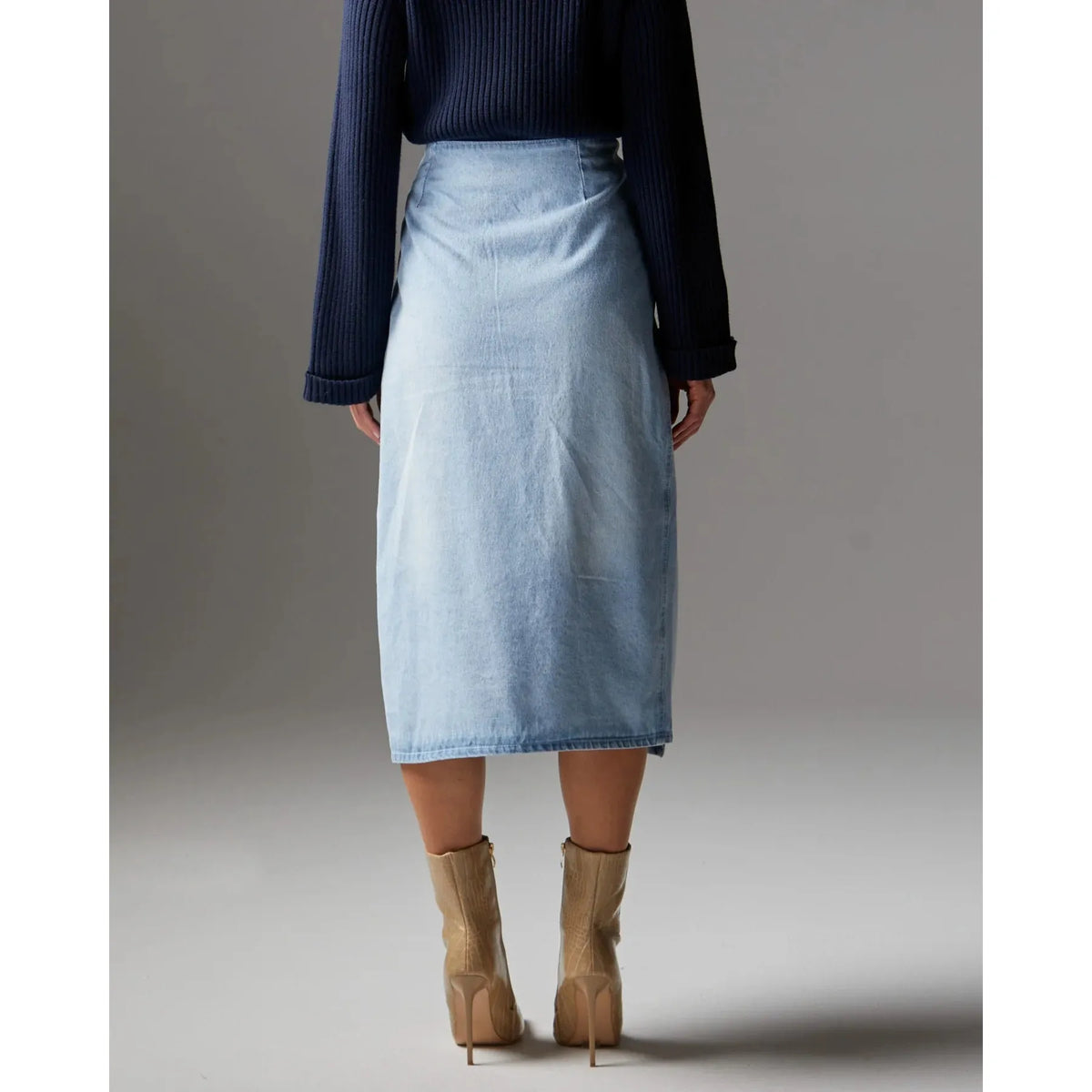 FATE &amp; BECKER | FLIGHT DENIM WRAP SKIRT