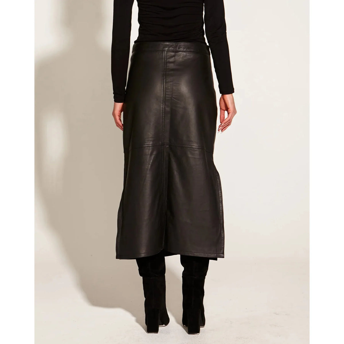 FATE + BECKER | Underground Leather Midi Skirt