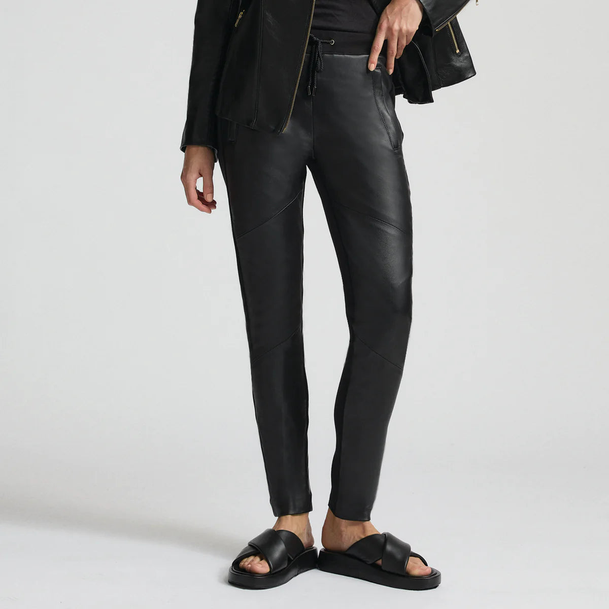 RAW BY RAW | FRANKIE LEATHER JOGGER PANT
