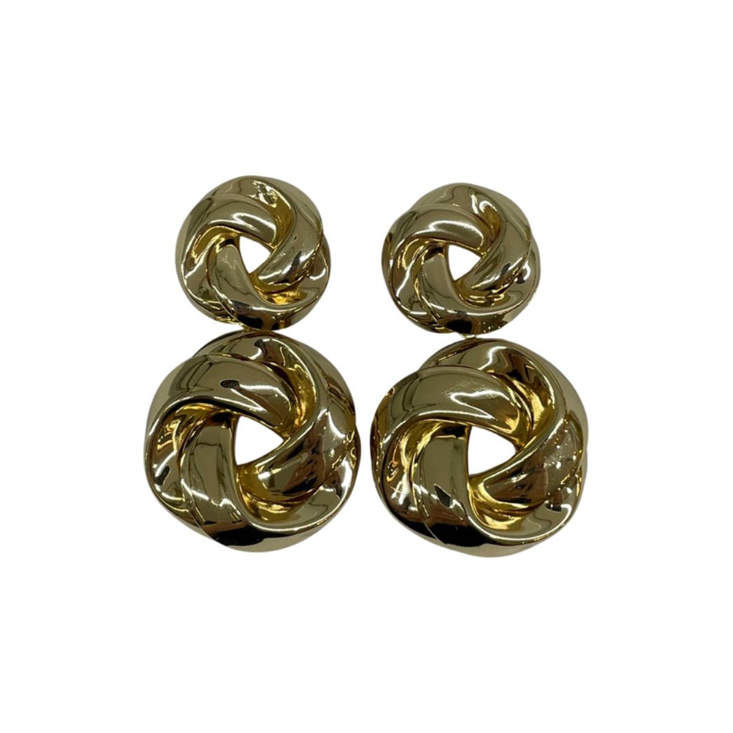 HELENA | Gold twisted Earring