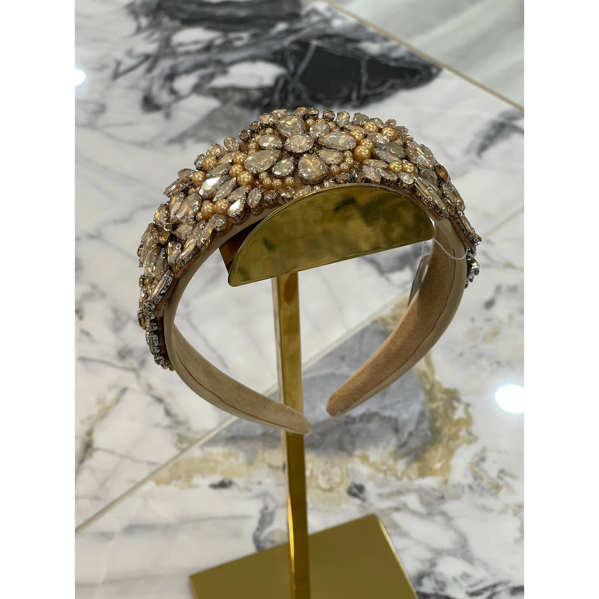 CRYSTAL HEADBAND | Gold