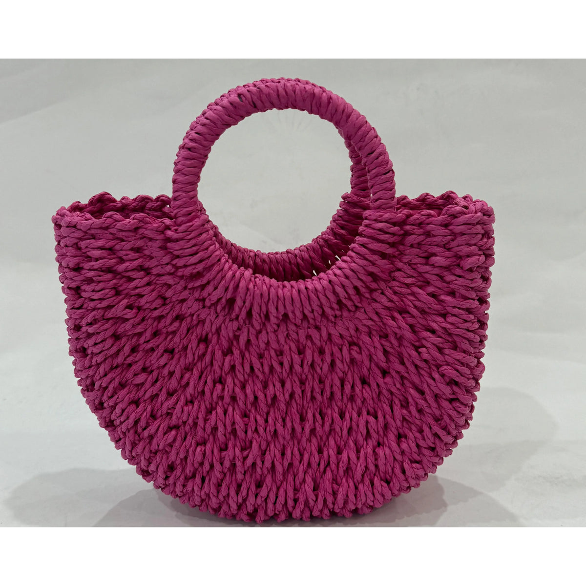 WOVEN BAG | HOT PINK