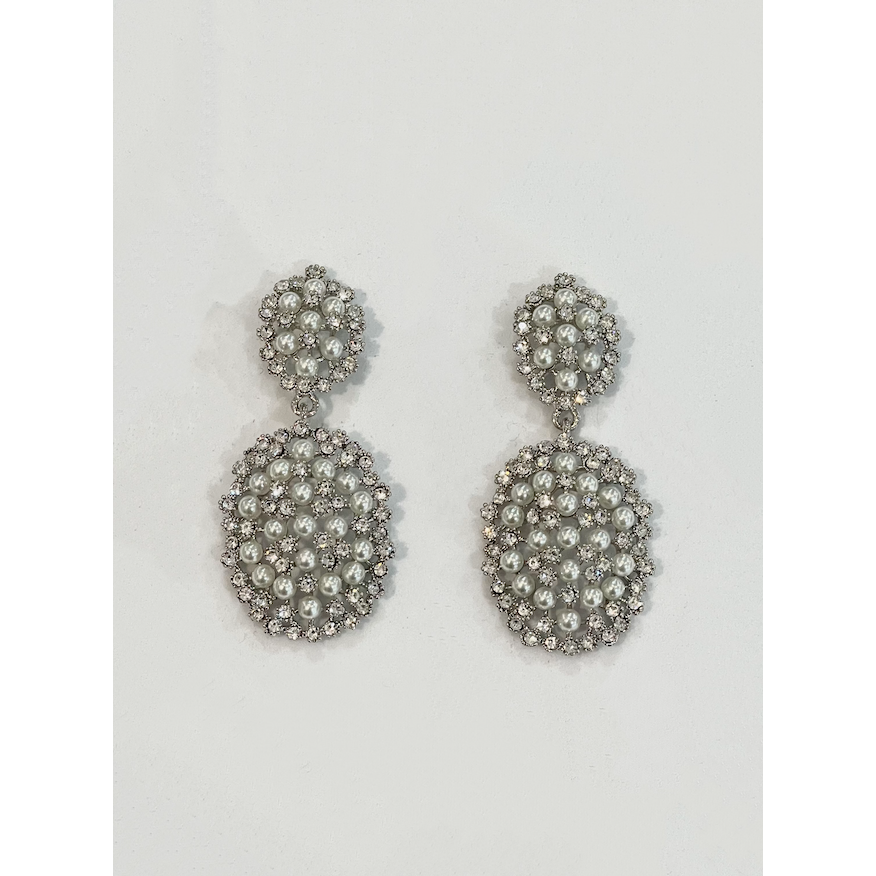 SOPHIE | Silver/Pearl Drop Earring