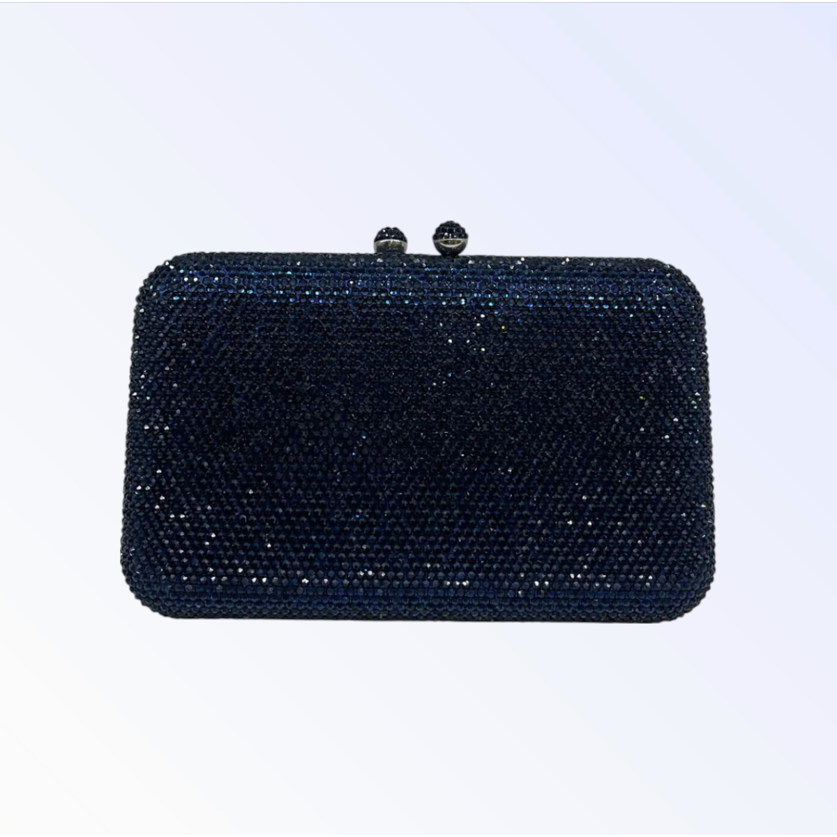 Navy Crystal Clutch