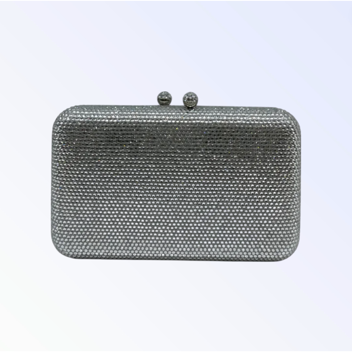 Silver Crystal Clutch