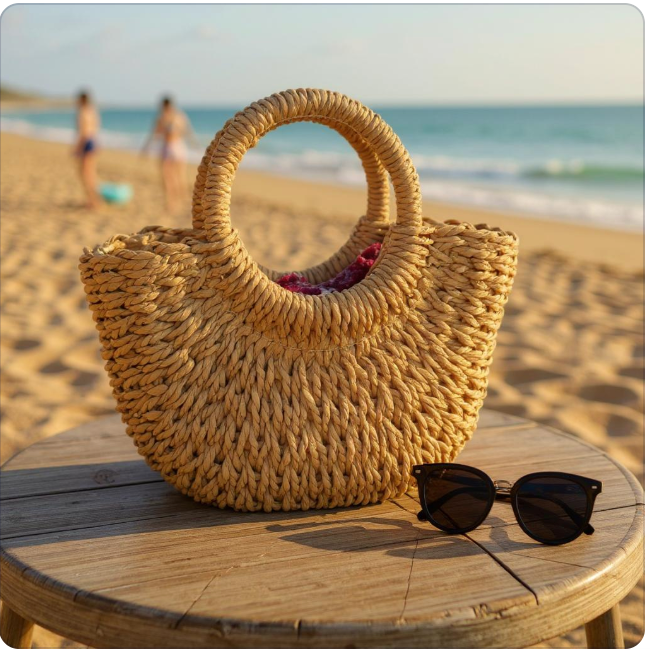 WOVEN BAG | BEIGE