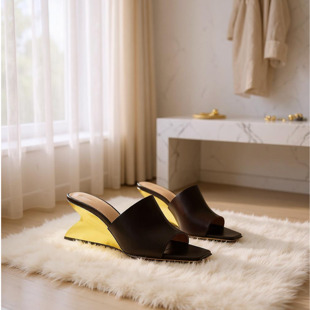 BRAZILIO | FERNANDA - Black Wedge