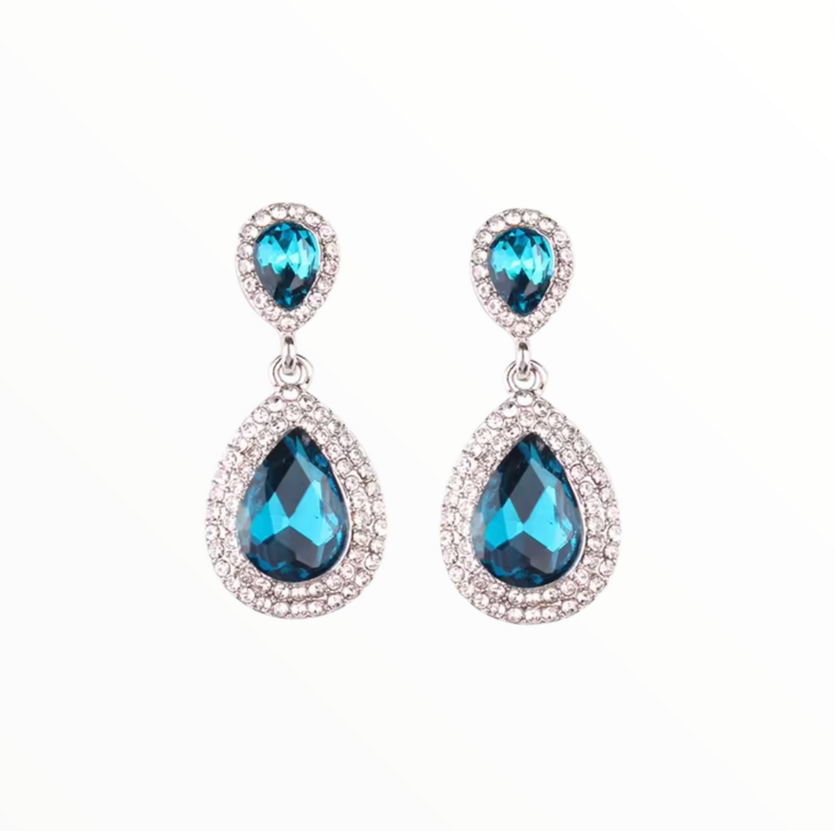 ABIGAILE | Tear Drop Earring - Blue