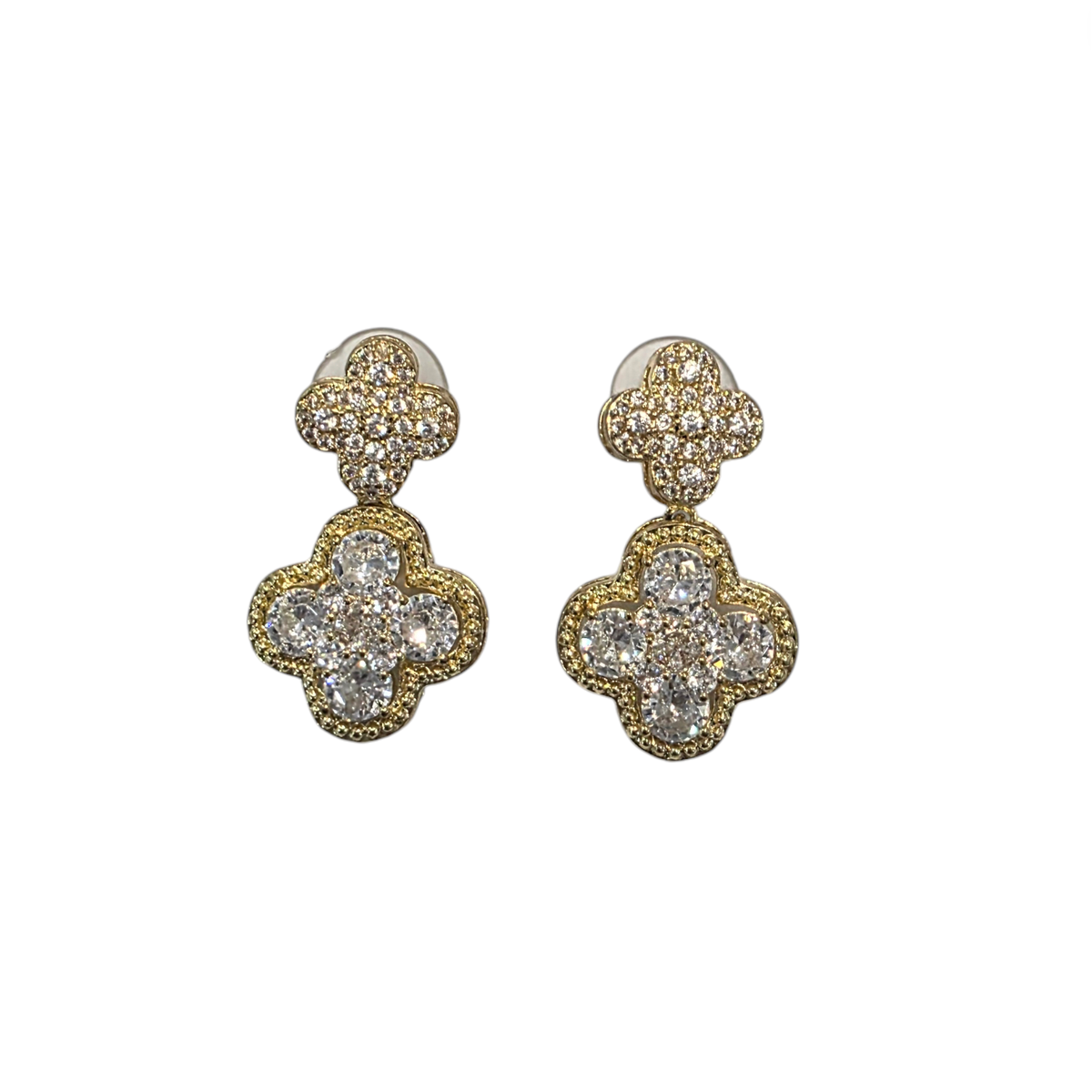 BELLE | GOLD CLOVER EARRINGS