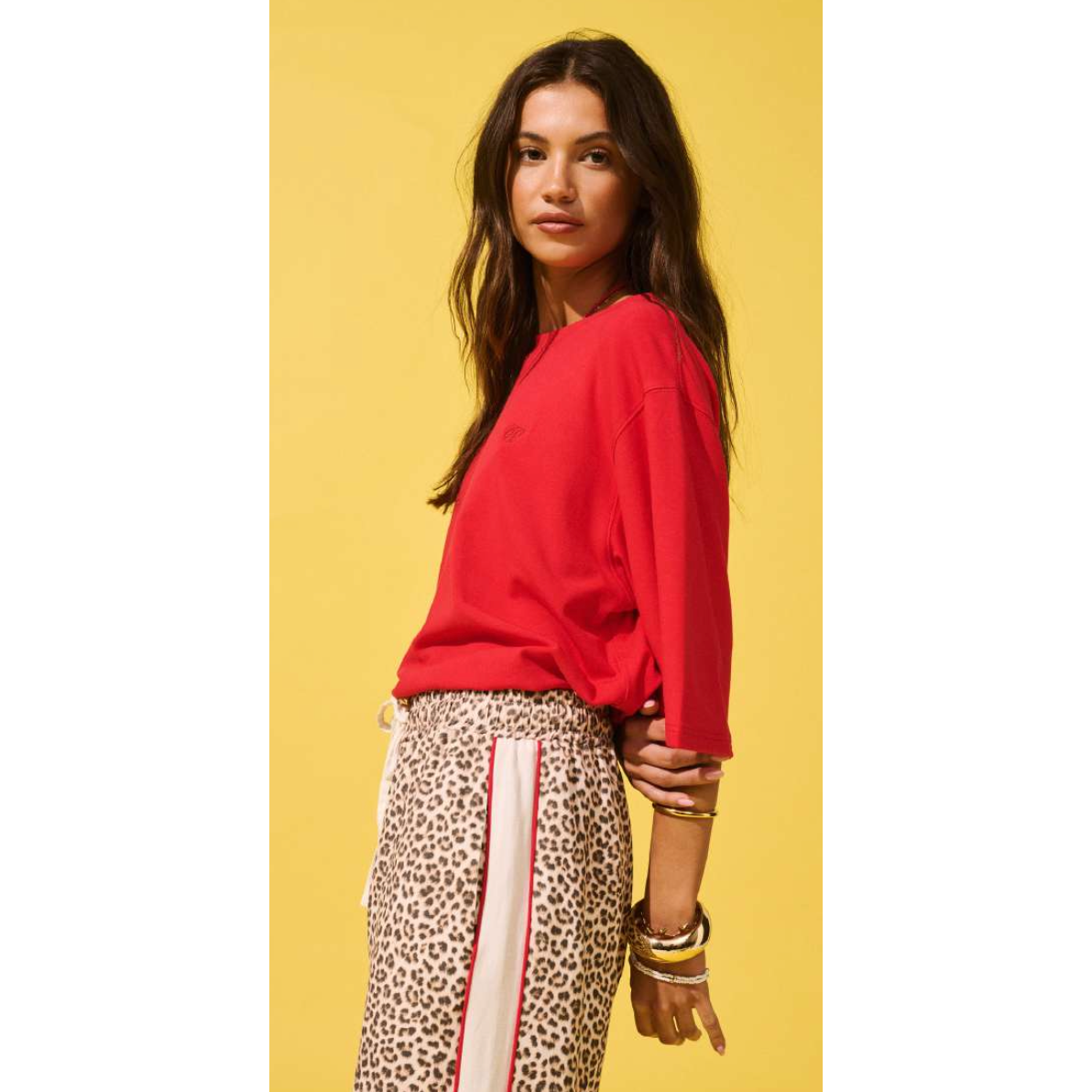 CARTEL AND WILLOW | SOLANA TEE - Mandarin