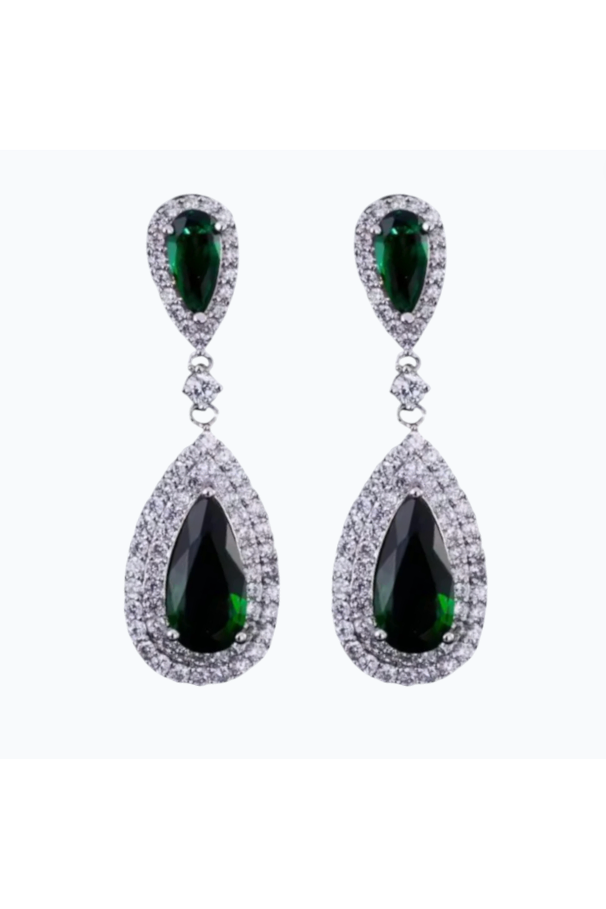 ENVY | CUBIC ZIRCONIA EARRING - Emerald