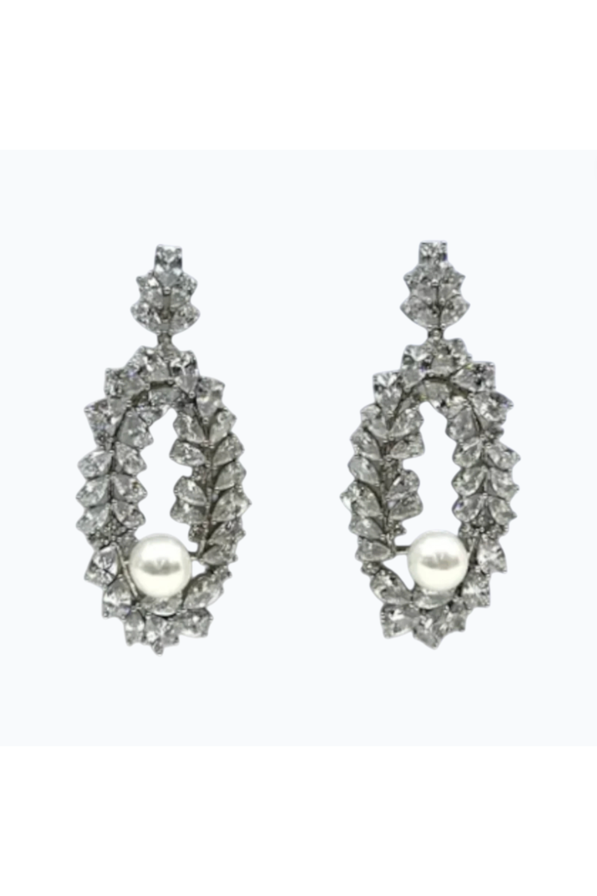 DESTINY | PEARL EARRING - White/Silver