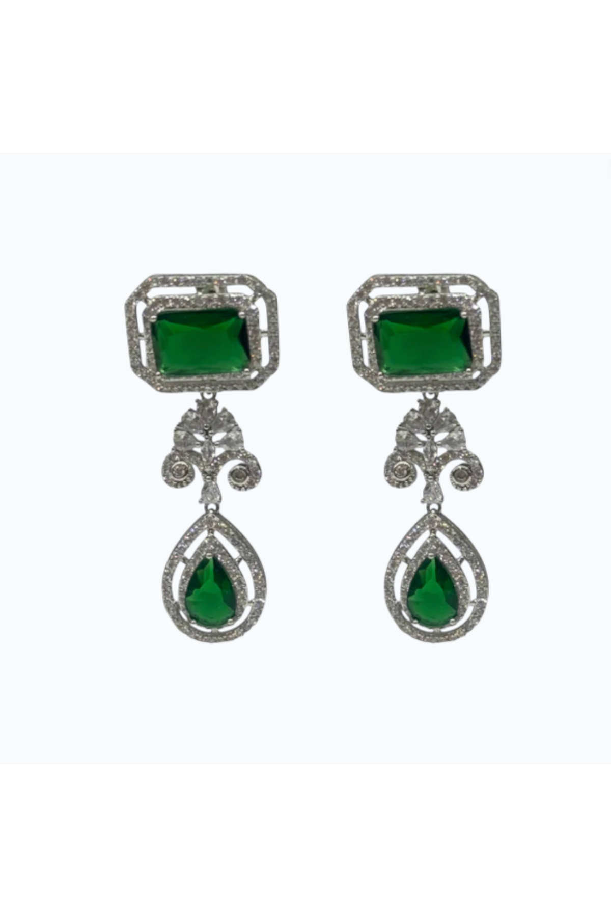 PRISCILLA | DROP EARRING - Emerald
