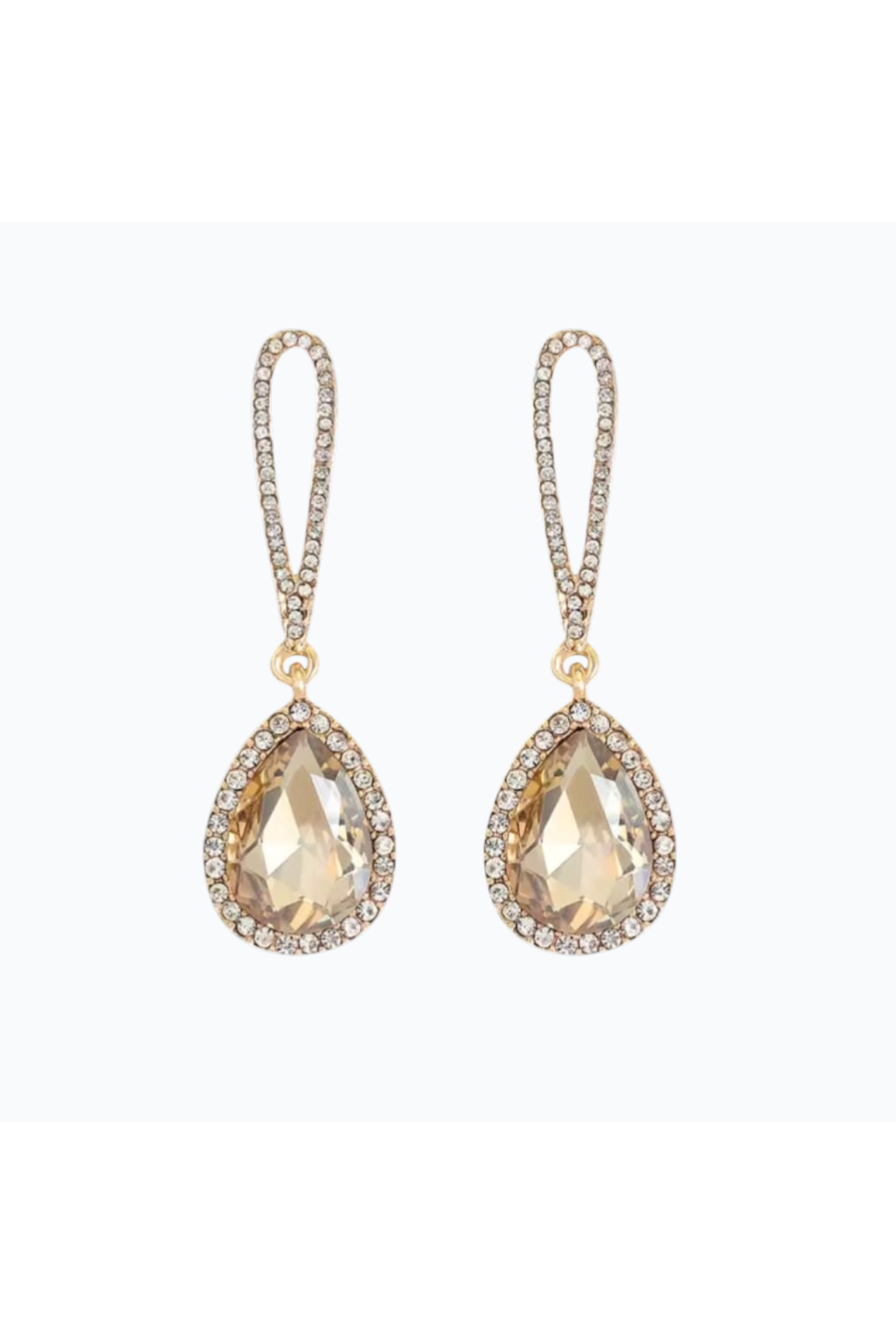 EVANIA | TEAR DROP EARRING - Champagne