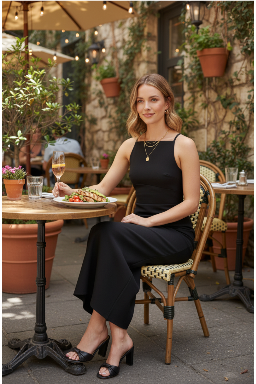 ELLIATT | ROSE COCKTAIL MIDI DRESS - Black