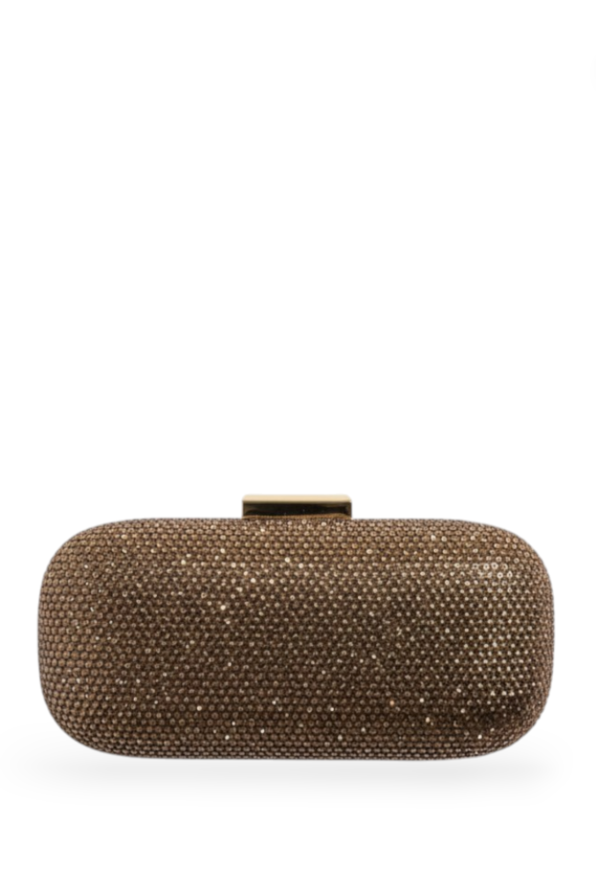 Bronze Crystal Long Clutch
