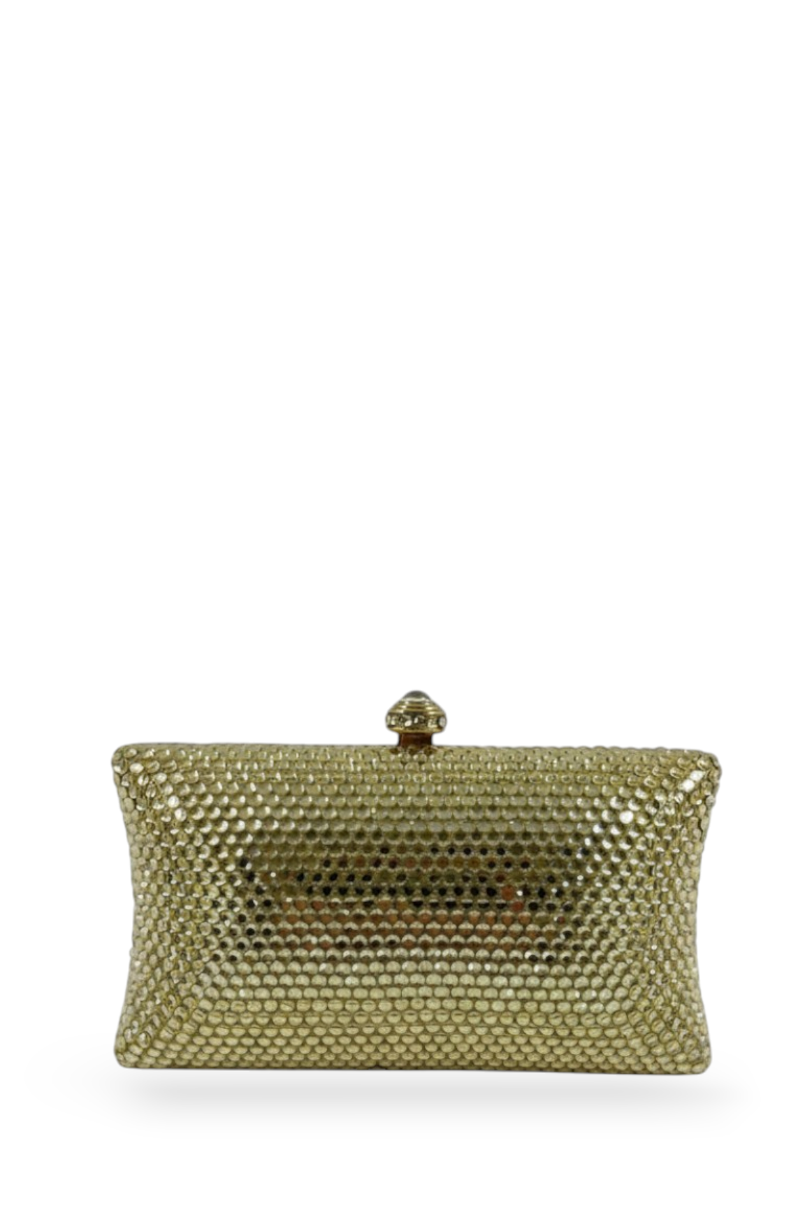 Light Gold Crystal Mini Clutch