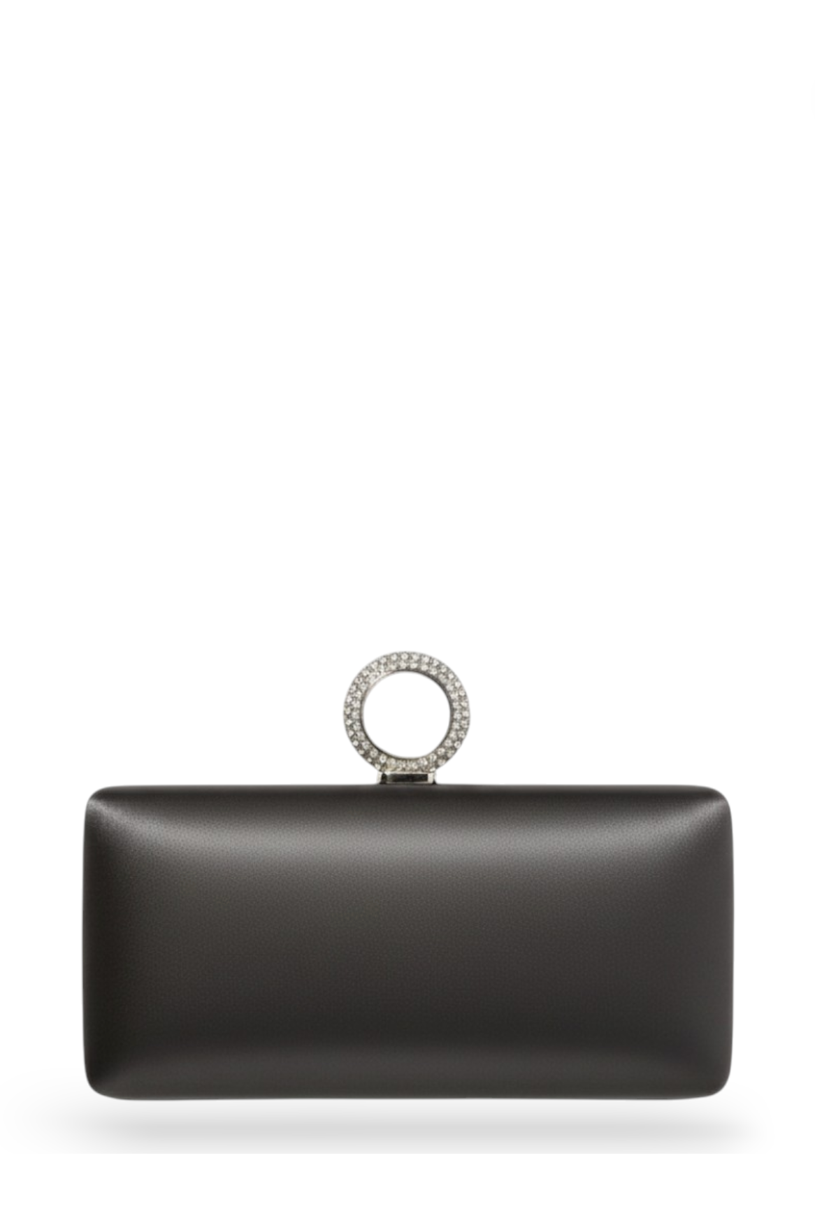Charcoal Satin Mini Clutch