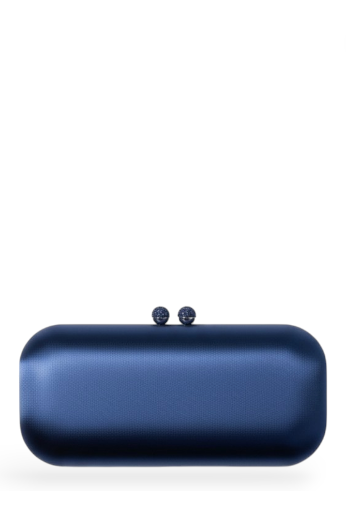 Navy Satin Clutch