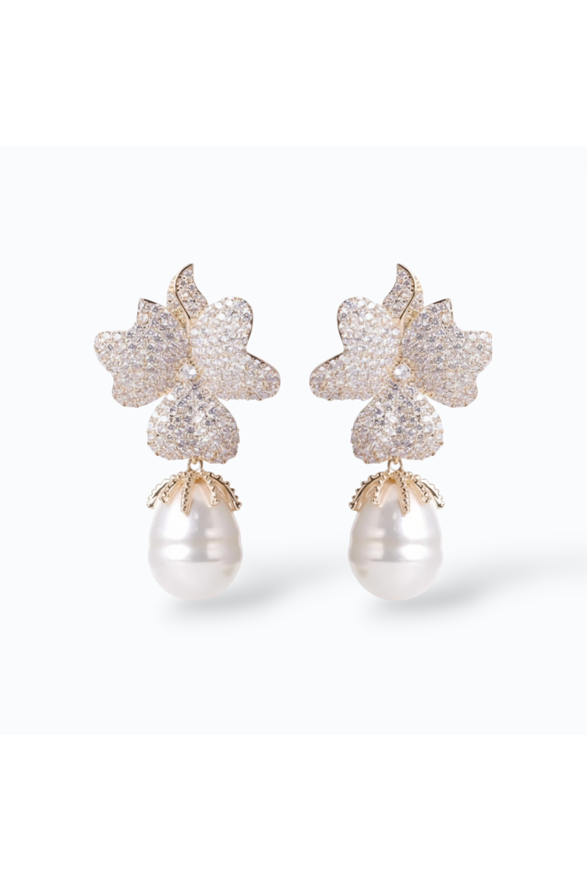 MADELINE | FLOWER PEARL EARRING