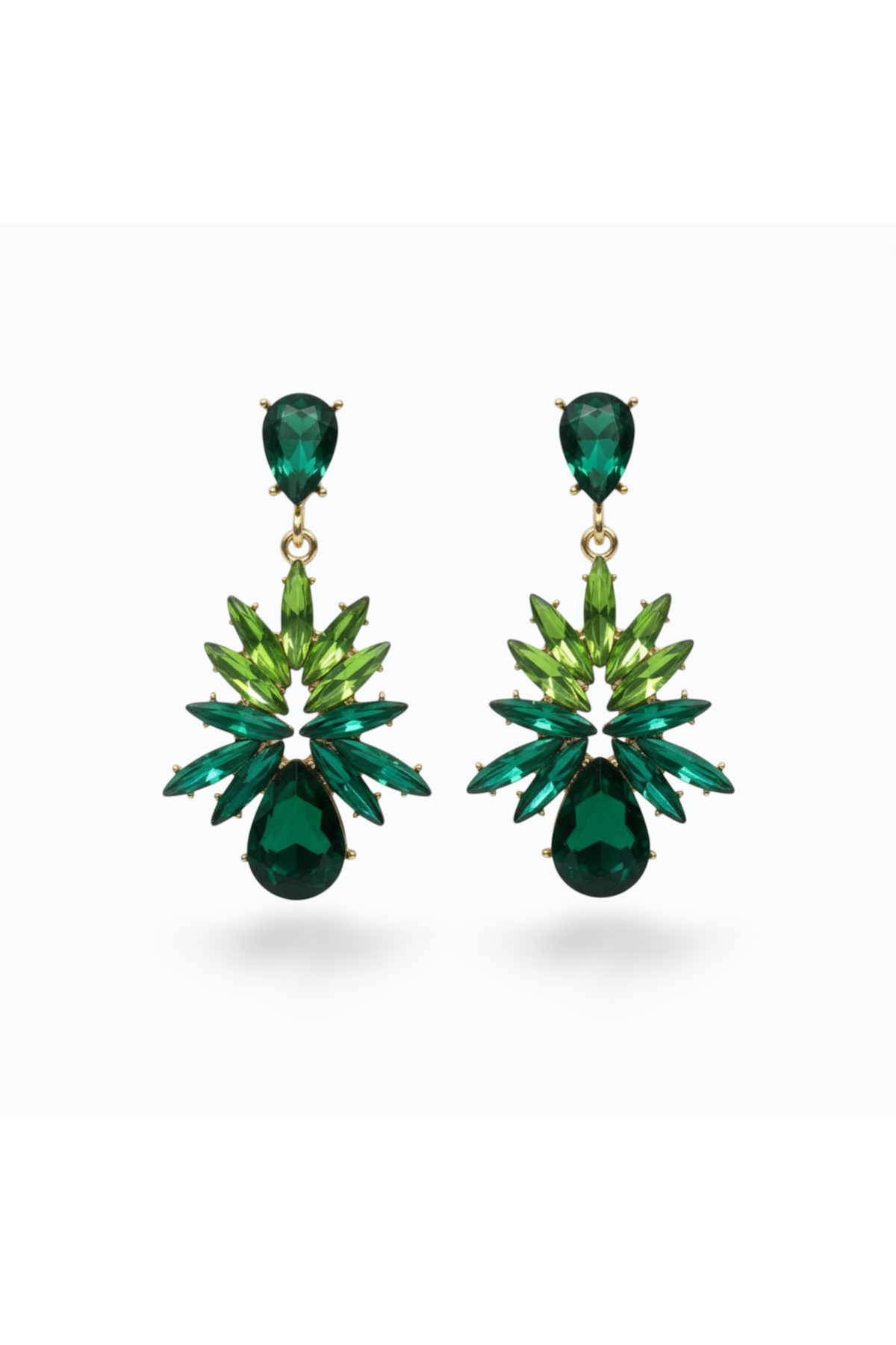 TATIANA | CRYSTAL EARRING - Emerald