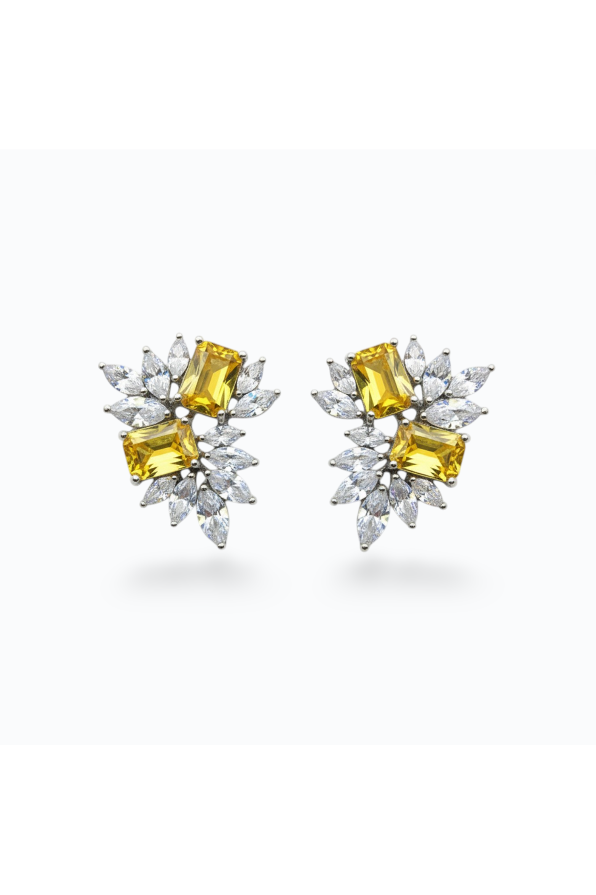 ADRIANA | STUD EARRING - Marigold/Silver