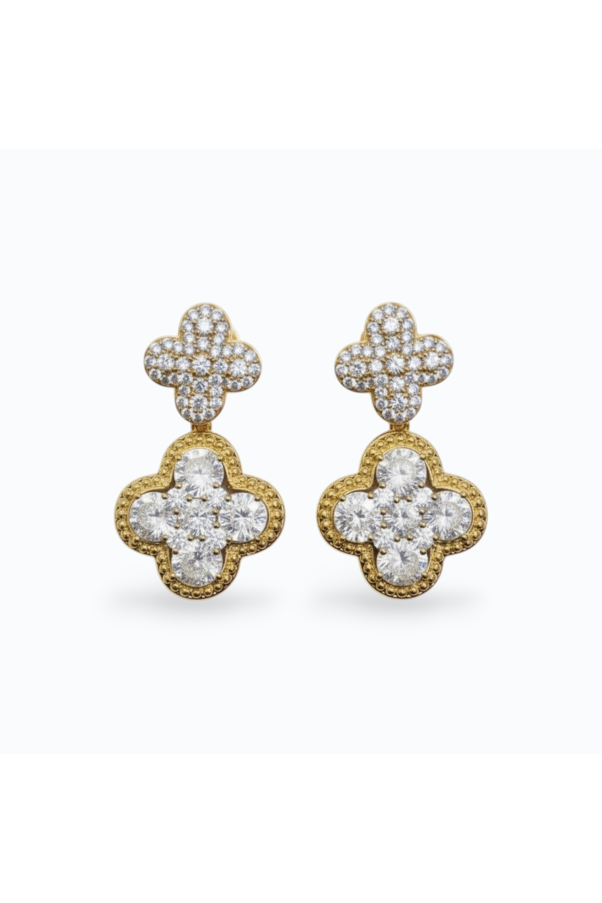 BELLE | GOLD CLOVER EARRINGS