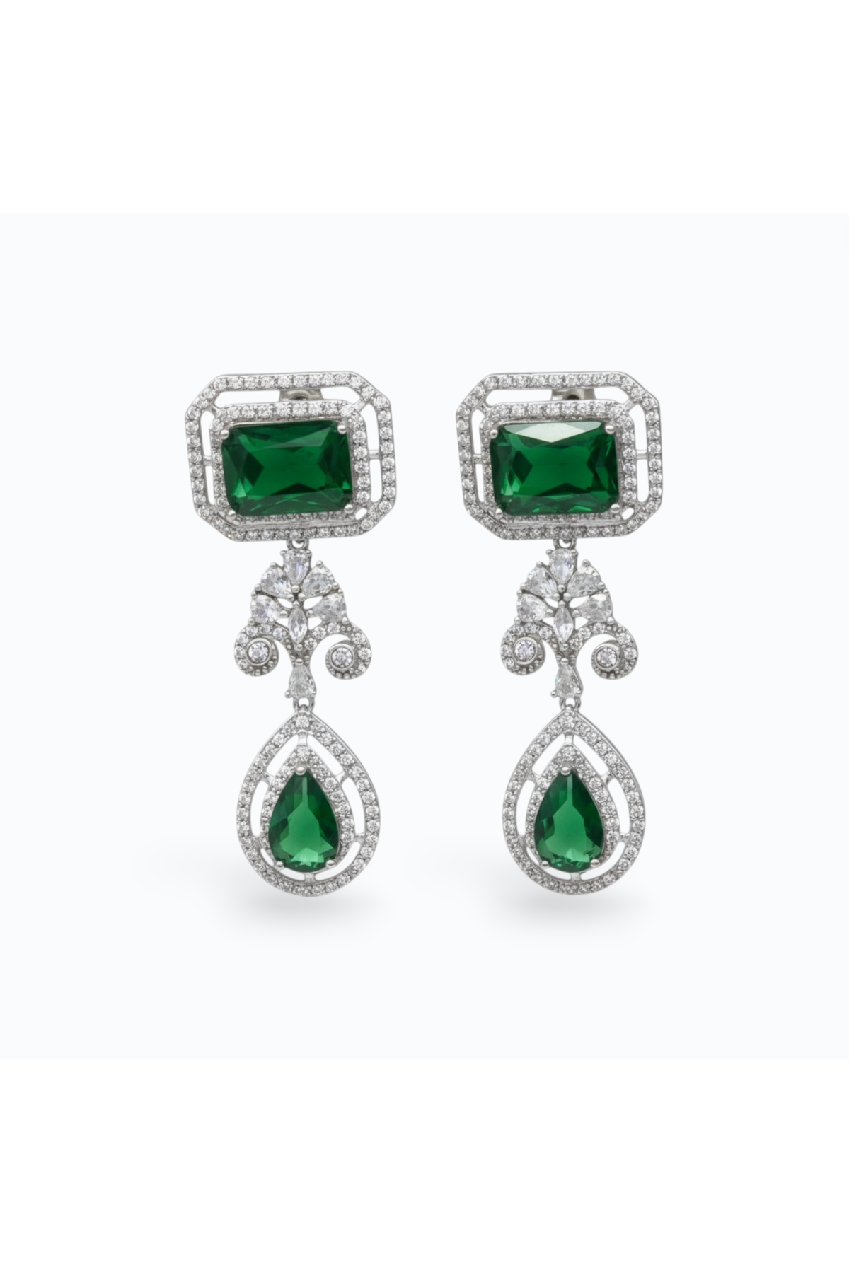 PRISCILLA | DROP EARRING - Emerald