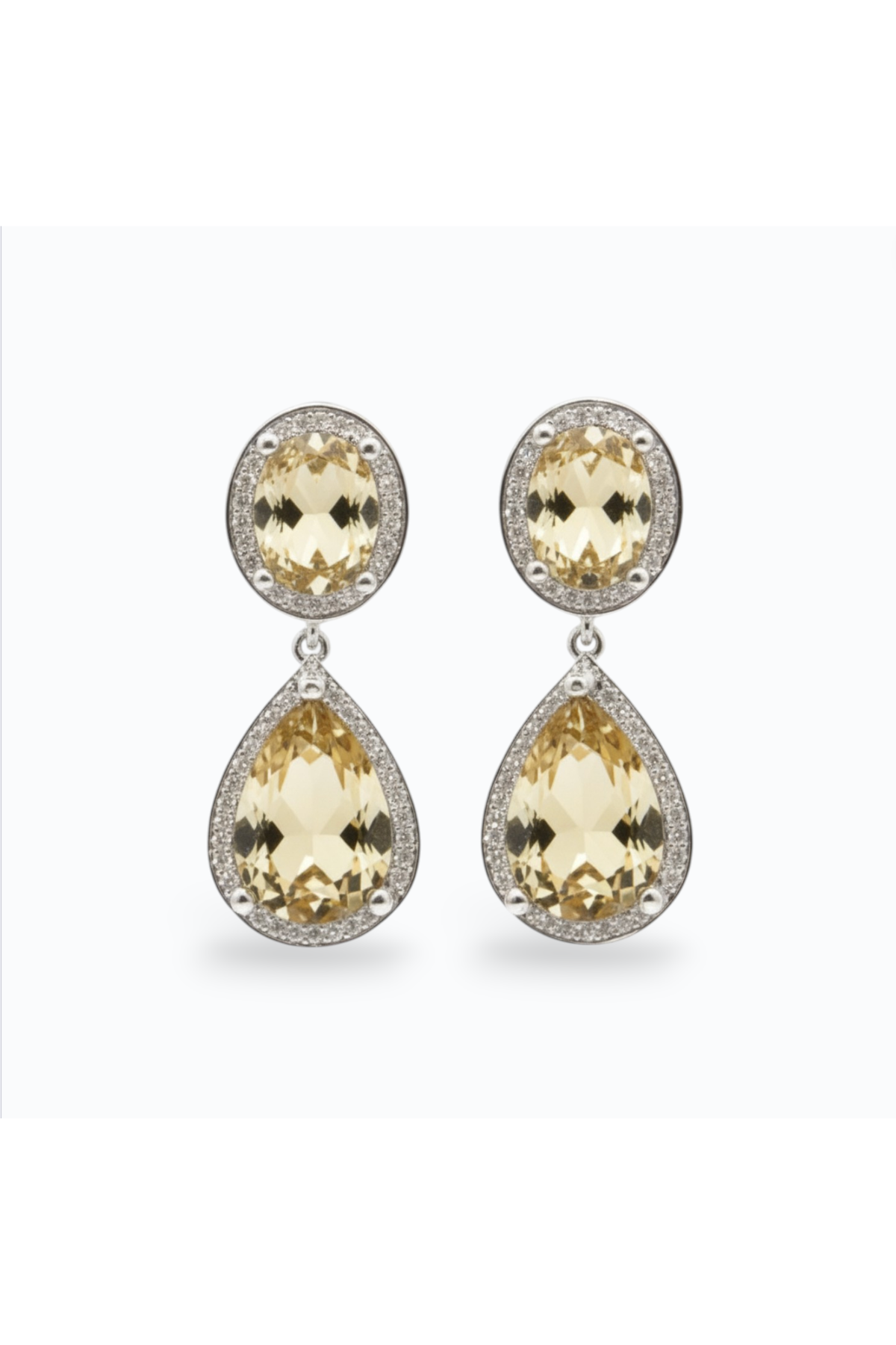 NABEL | CRYSTAL EARRING - Bronze