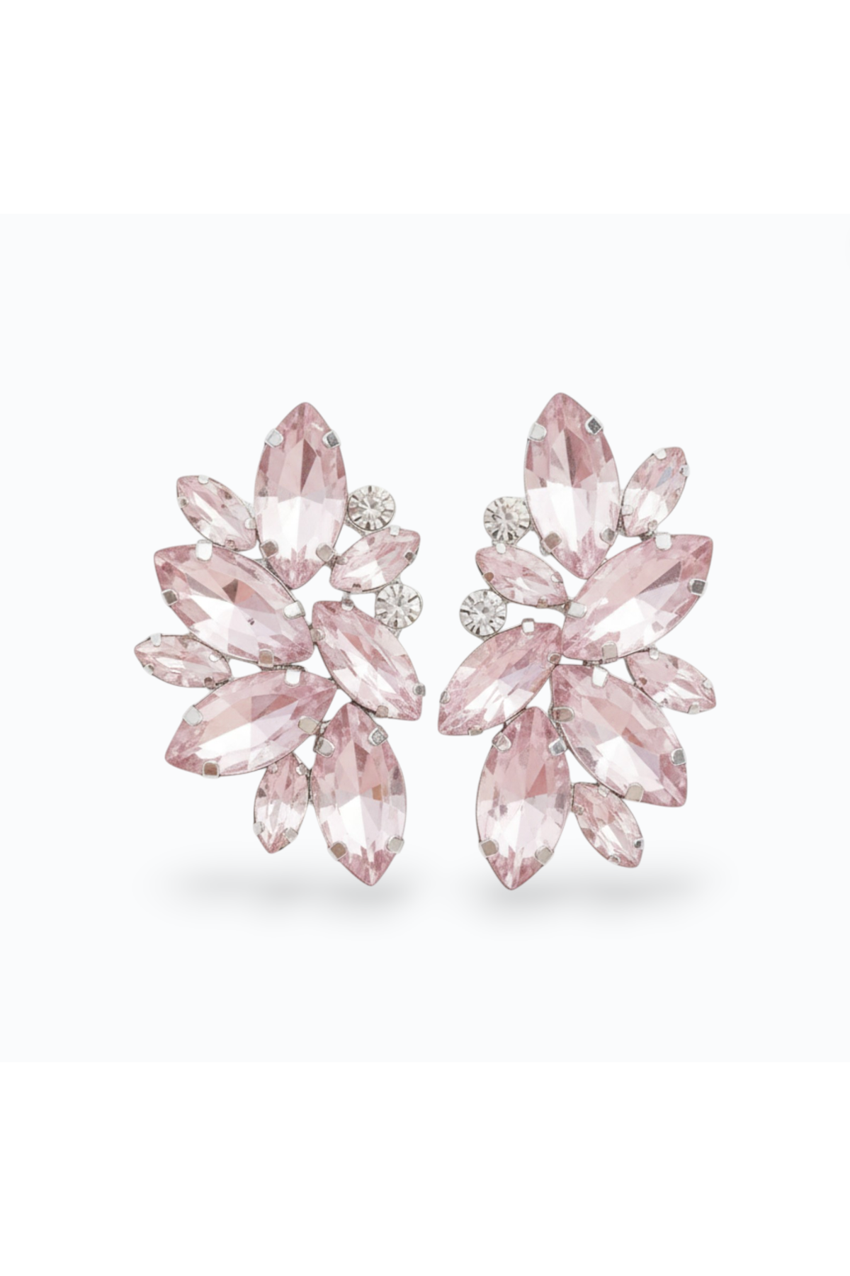 GENEVIEVE | DROP CLUSTER EARRING - Pink