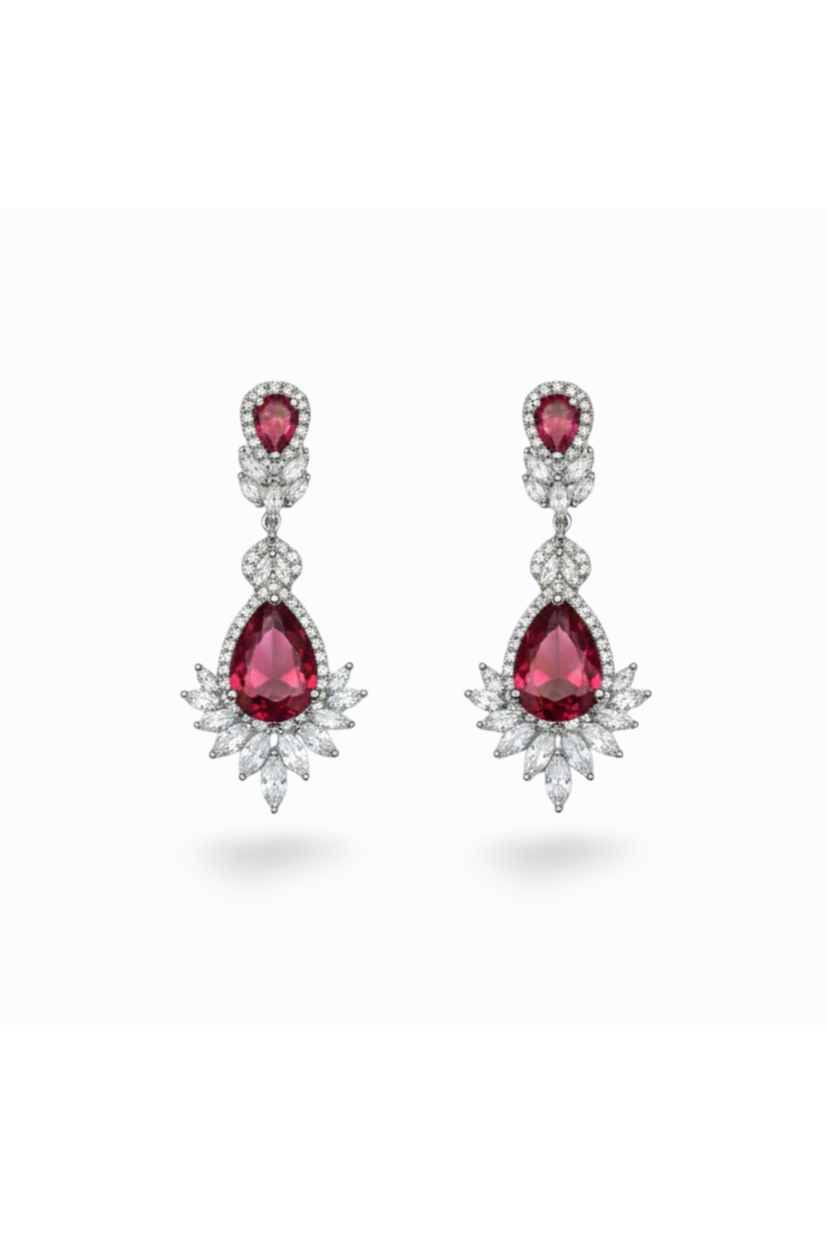 ELOISE | CUBIC ZIRCONIA EARRING - Red