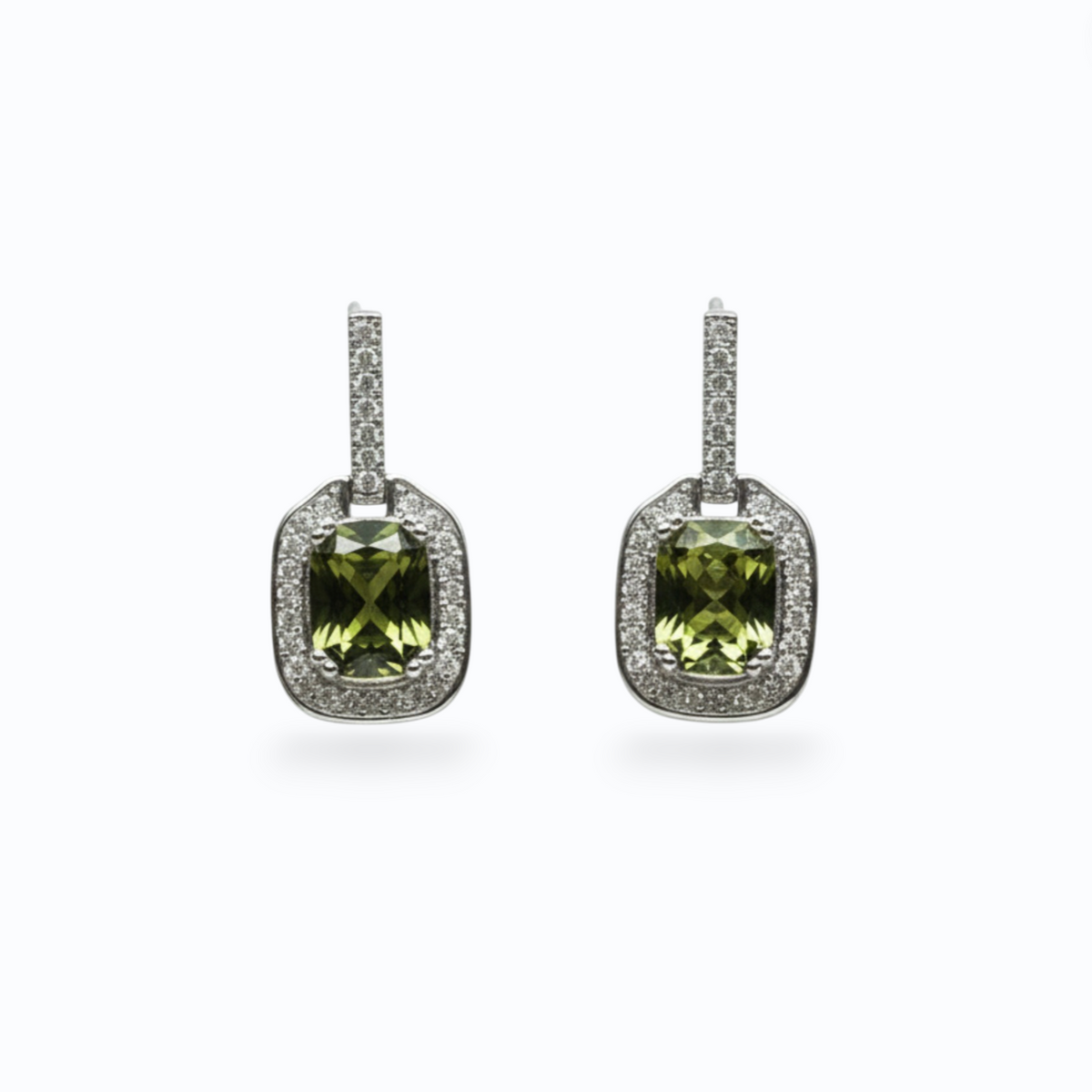 ASTRID | CUBIC ZIRCONIA EARRING - olive
