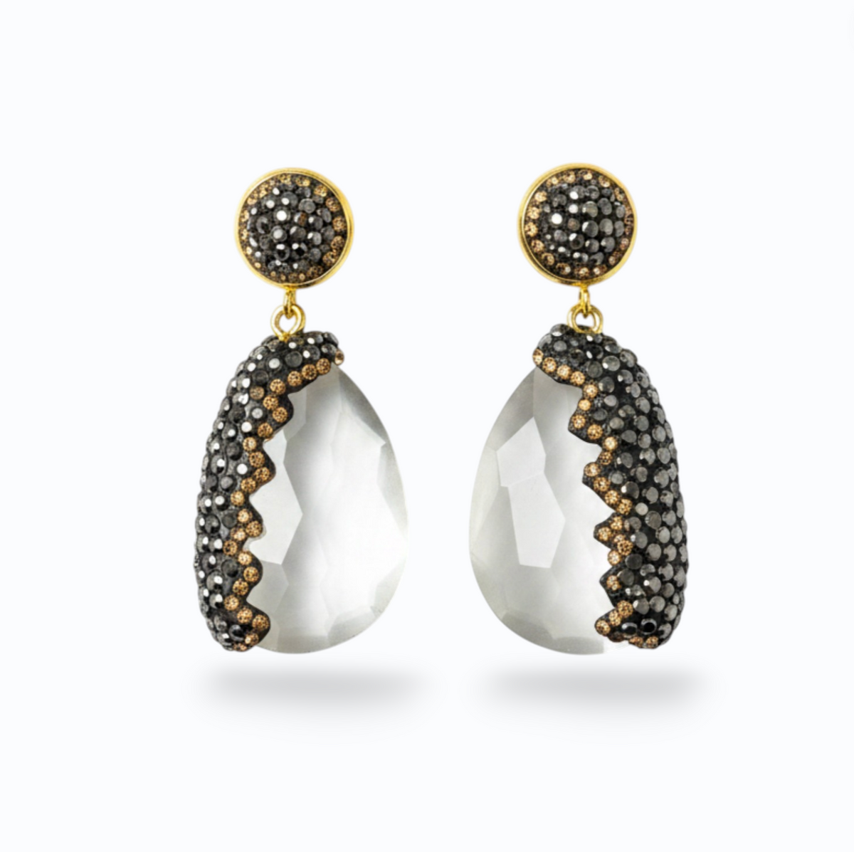 ASHTEN | DROP EARRING - Clear Multi